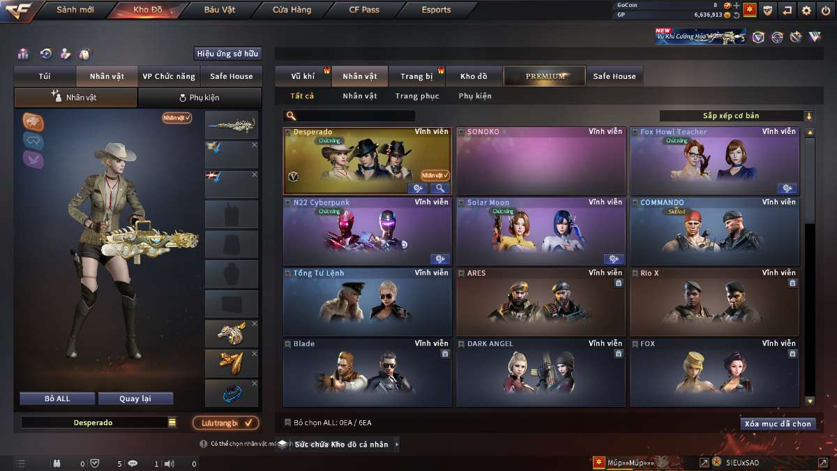 shop acc cf uy tin gia re